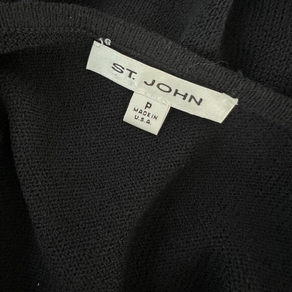 St. John black knitted tank top size S - Picture 3 of 4